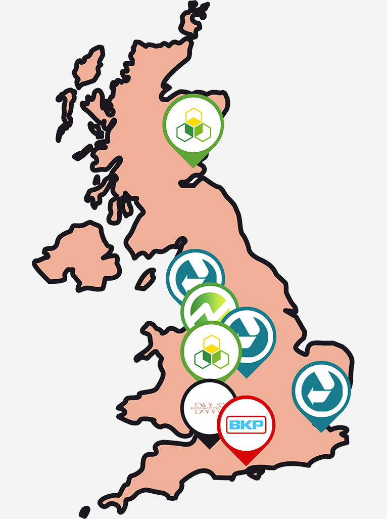 GRG Waste UK map